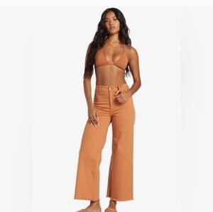Billabong Peach Wide-Leg Trousers